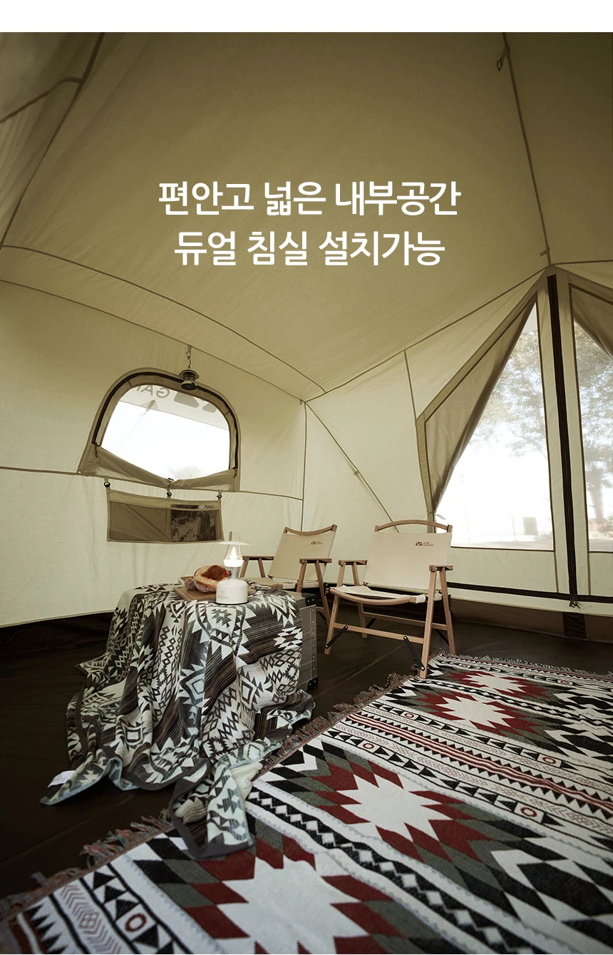 Mobi Garden ERA205 Cotton Glamping Tent – 3-Person