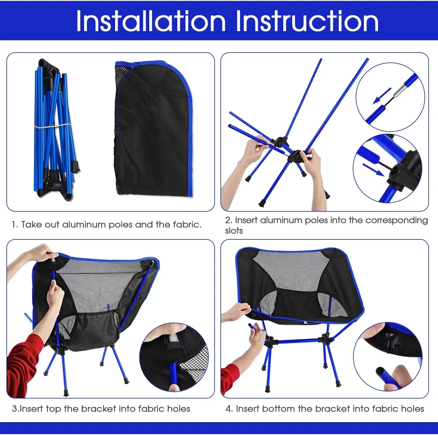 Ultralight Folding Camping Chair – Portable & Detachable