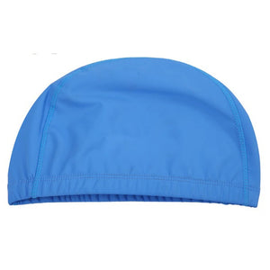 PU Fabric Waterproof Swimming Cap for Men & Women