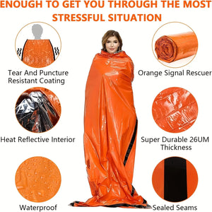 Portable Emergency Survival Sleeping Bag – Thermal Mylar Sack