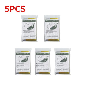 Outdoor Waterproof Survival Thermal Blanket (5-30 Pc)