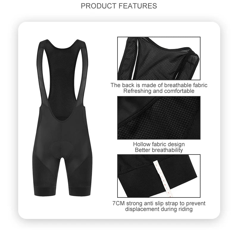 Men’s Pro Team Cycling Bib Shorts
