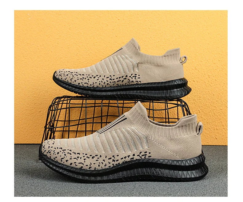 Men's Breathable Slip-On Running Sneakers