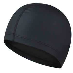 PU Fabric Waterproof Swimming Cap for Men & Women