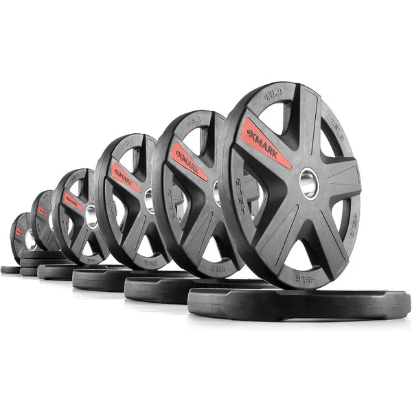 XMARK Texas Star Weight Plates – Barbell Weight Set