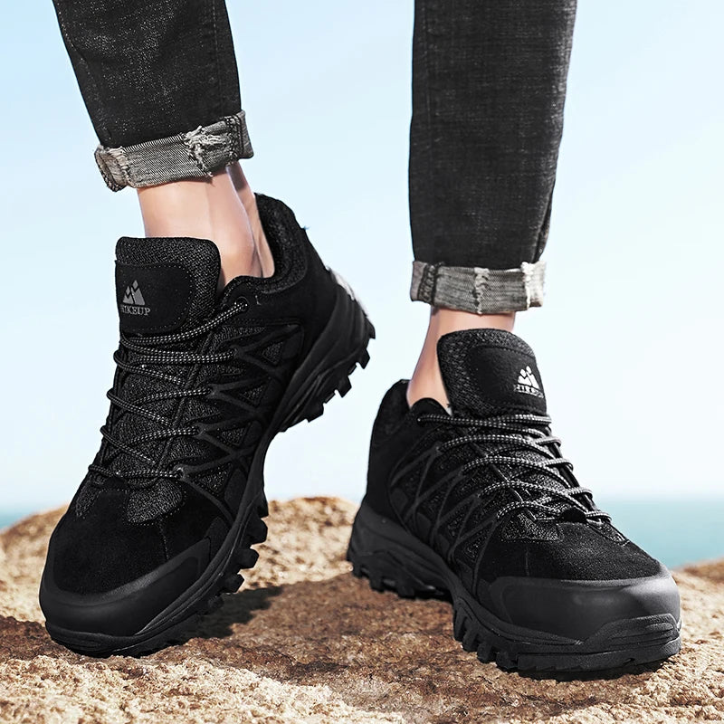 HIKEUP Men’s Breathable Hiking Shoes