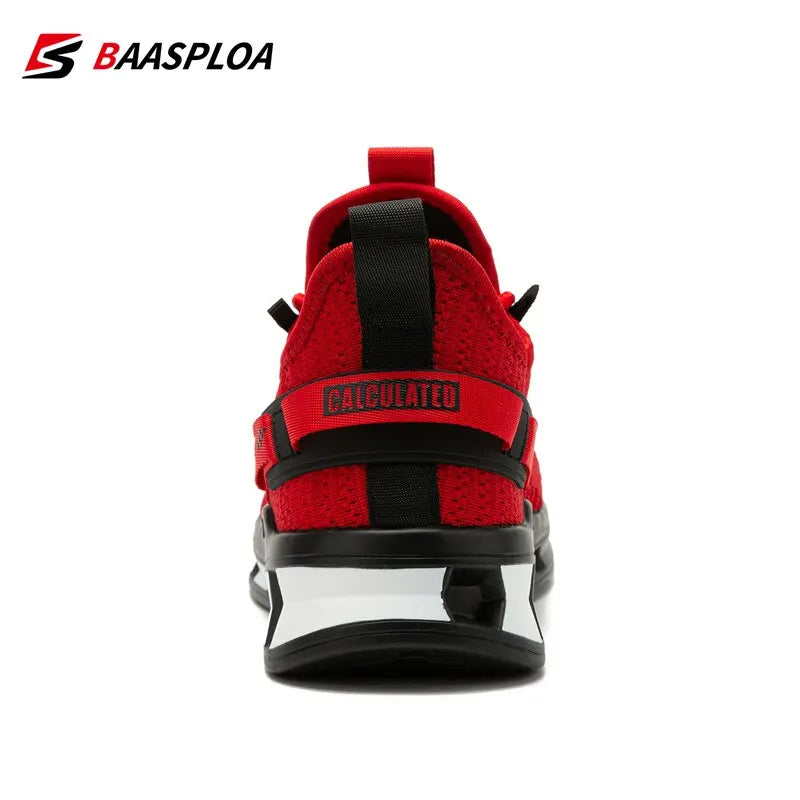 Baasploa Men's Breathable Knit Walking Sneakers