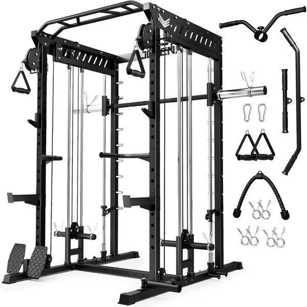 M21 Smith Machine – 2000LBS Multi-Function Power Cage