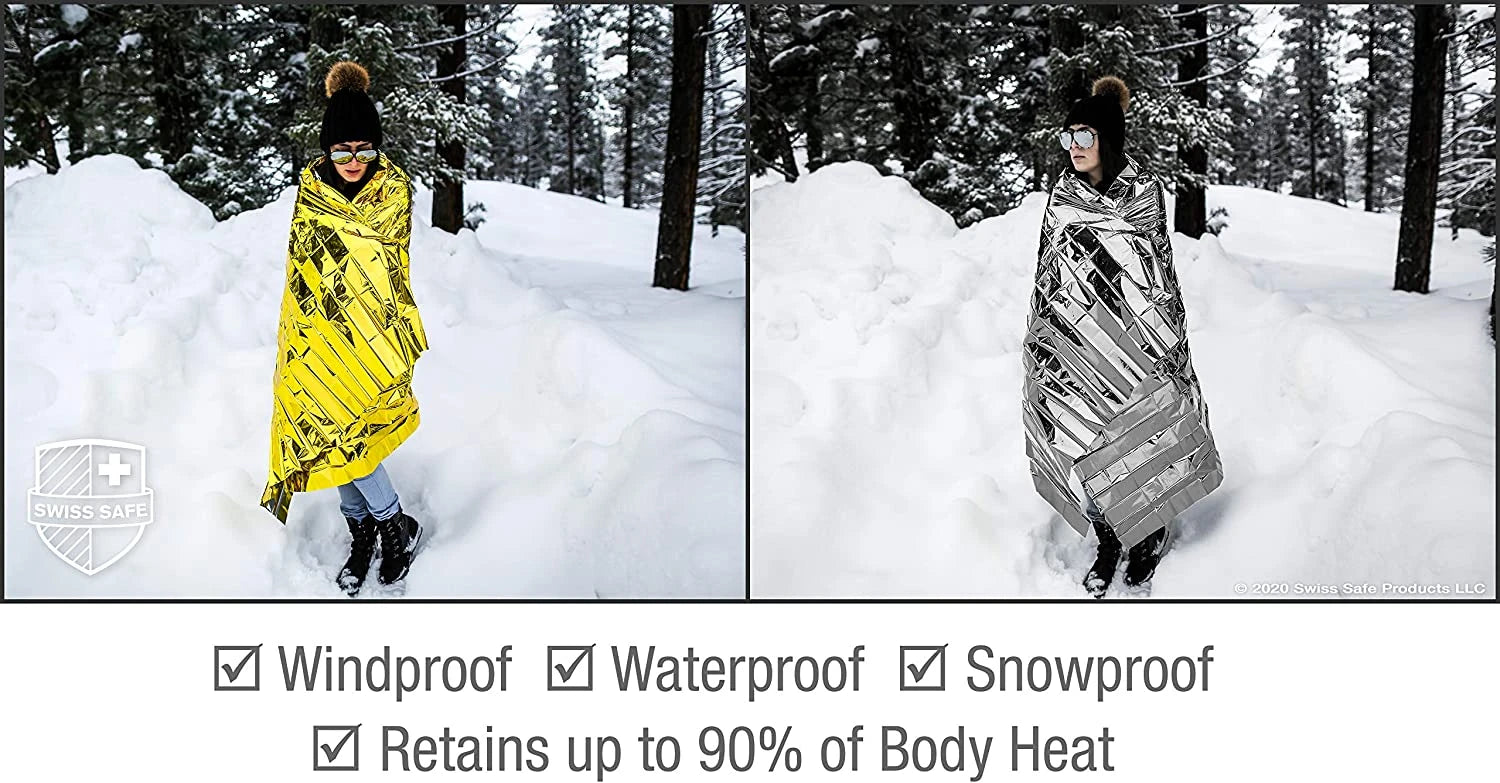 Outdoor Waterproof Survival Thermal Blanket (5-30 Pc)