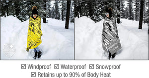 Outdoor Waterproof Survival Thermal Blanket (5-30 Pc)