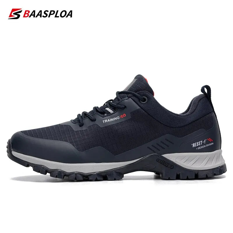 Baasploa Men's Anti-Skid Waterproof Hiking Shoes