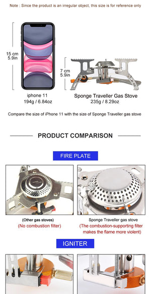 Portable Folding Camping Gas Stove – 3500W