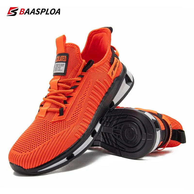 Baasploa Men's Breathable Knit Walking Sneakers