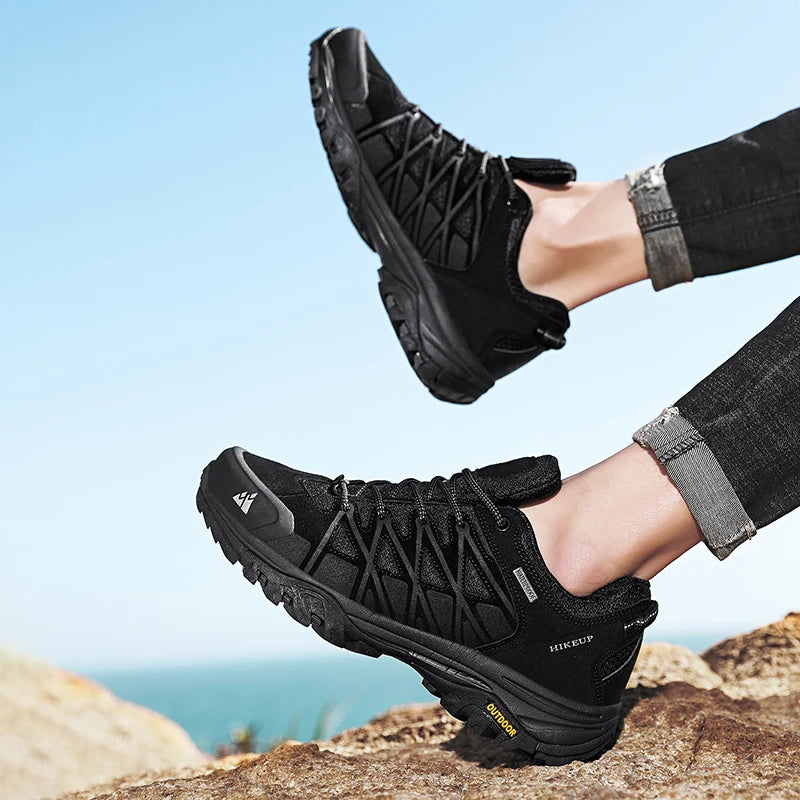 HIKEUP Men’s Breathable Hiking Shoes