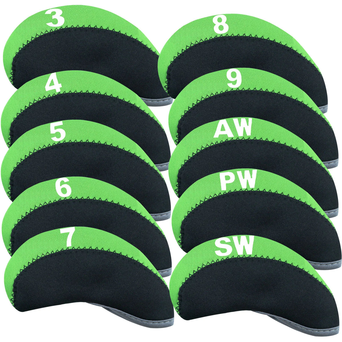Golf Iron Head Covers 10pcs Set