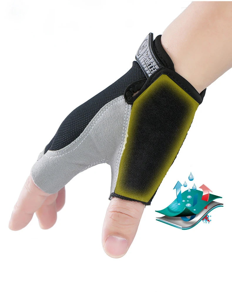 Unisex Fingerless Motorcyclist Gloves