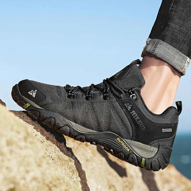HIKEUP Men’s Non-Slip Breathable Hiking Shoes