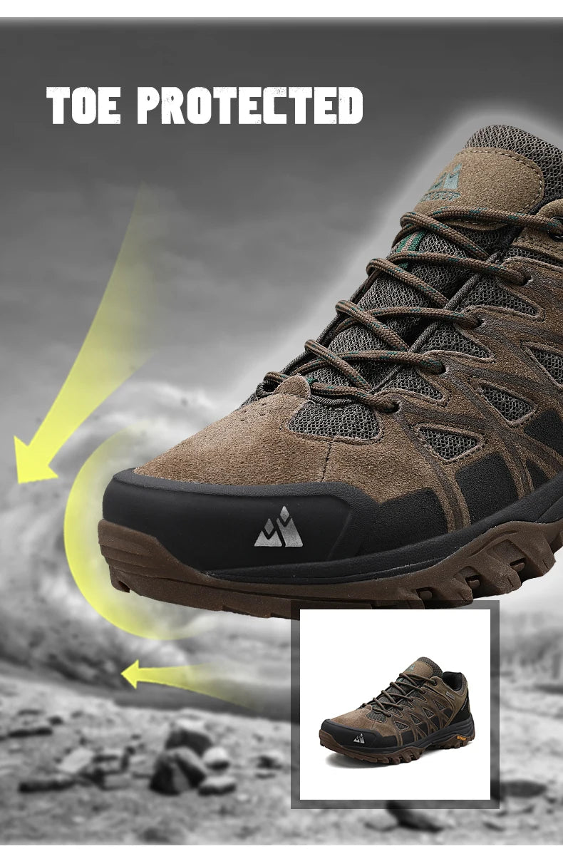 HIKEUP Men’s Breathable Hiking Shoes