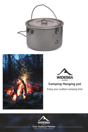 Widesea Titanium Camping Cookware Set