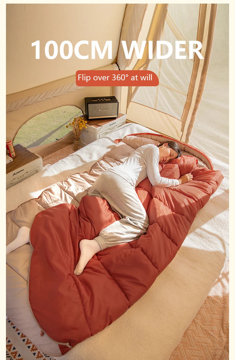 BISINNA Large Lightweight 3-Season Sleeping Bag