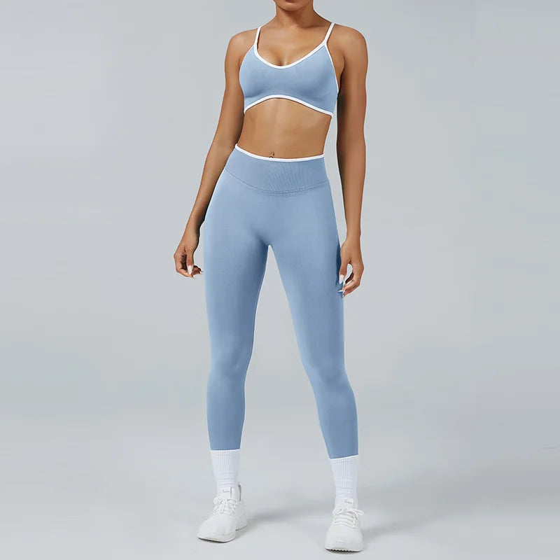 Seamless High-Waist 2-Piece Workout Set