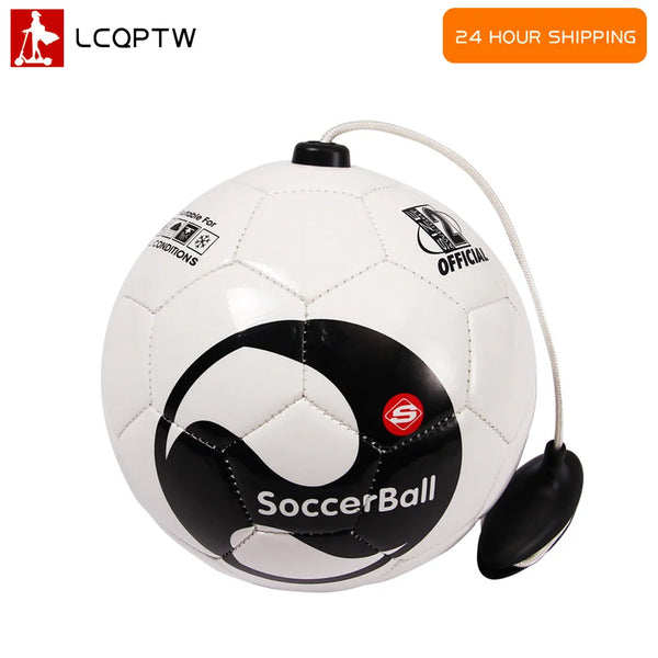Size 2 Beginner Soccer Ball with Kick Trainer Belt