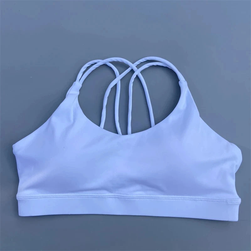 Women’s Solid Color High-Strength Sports Bra