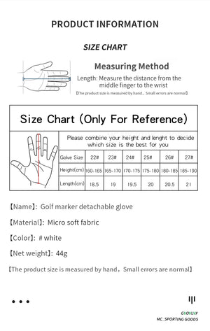 1pc Men’s Golf Glove – Micro Soft Fabric