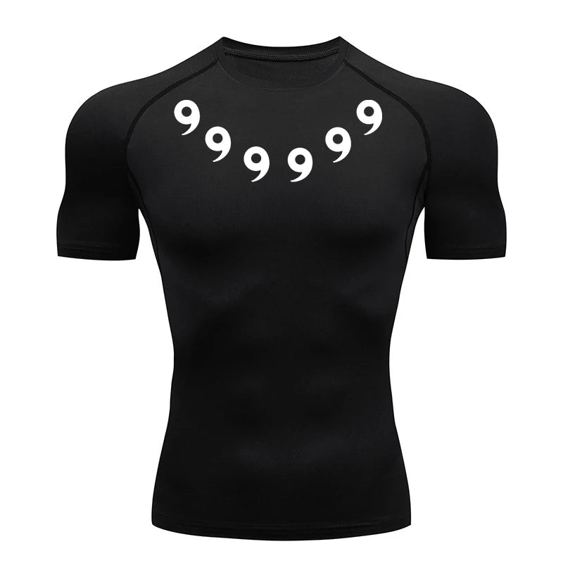 Men’s Printed Compression Workout Shirt