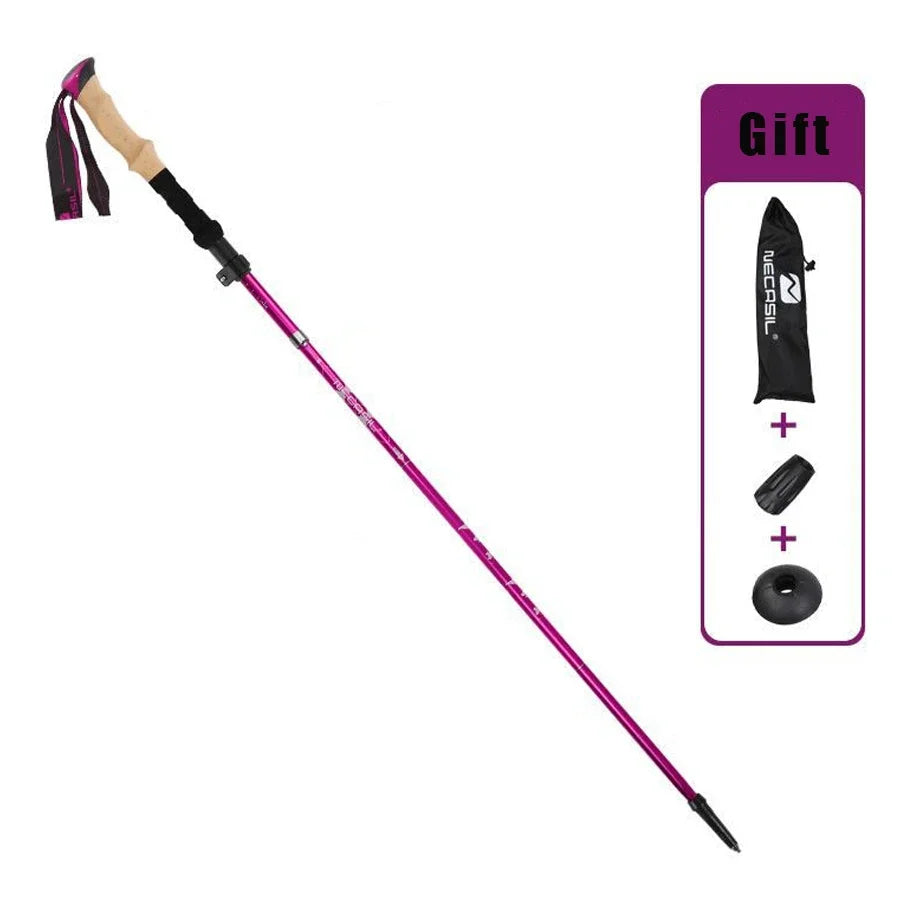 Ultra-Lightweight Folding Trekking Pole – Telescopic Aluminum