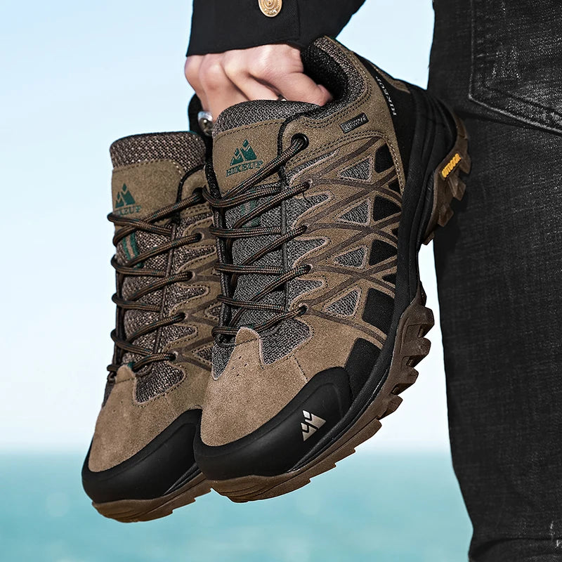 HIKEUP Men’s Breathable Hiking Shoes