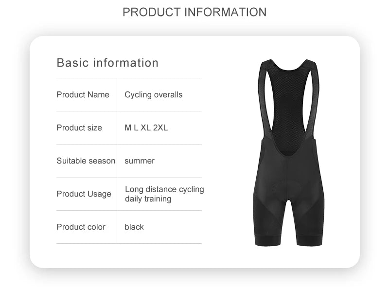 Men’s Pro Team Cycling Bib Shorts