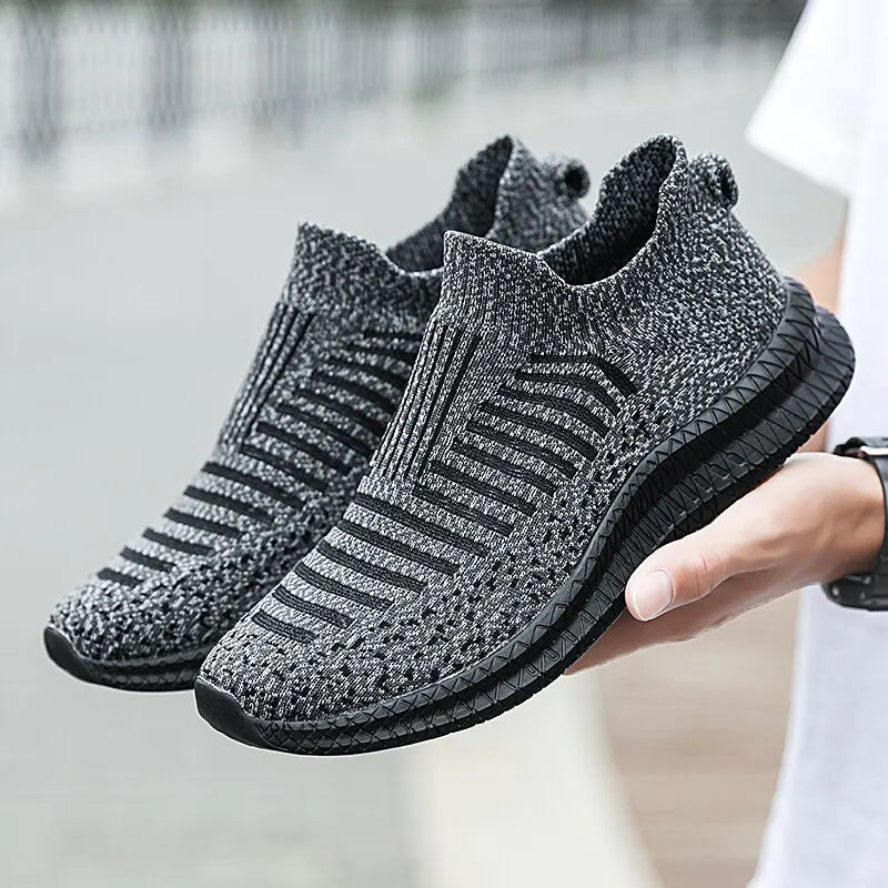 Men's Breathable Slip-On Running Sneakers