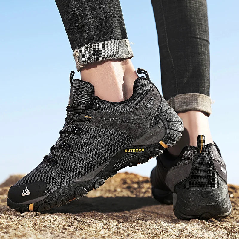 HIKEUP Men’s Non-Slip Breathable Hiking Shoes