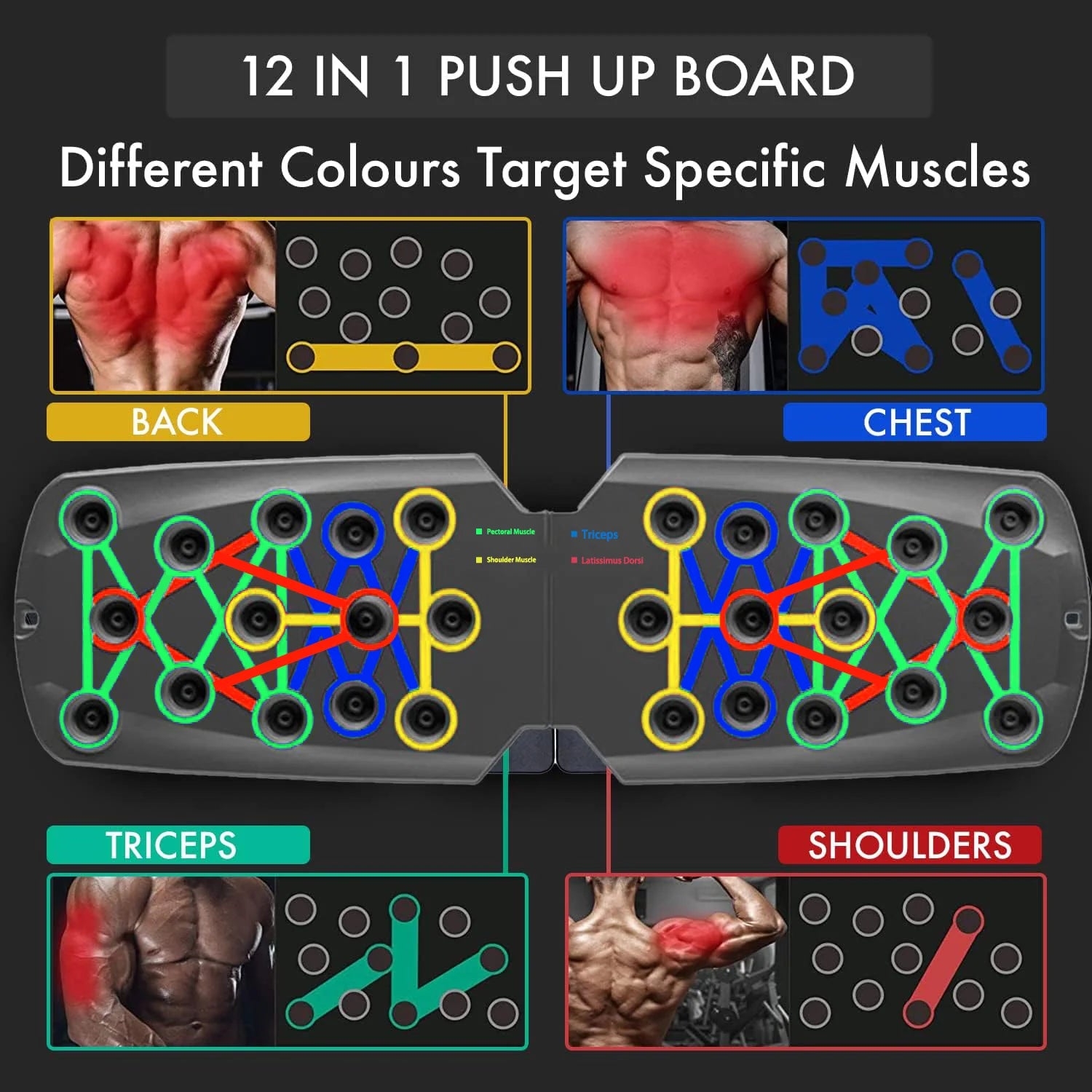 Portable Foldable Push-Up Board Set – Multifunction Fitness Tool