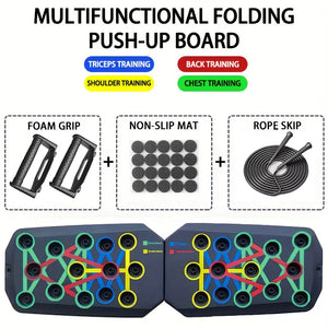 Portable Foldable Push-Up Board Set – Multifunction Fitness Tool