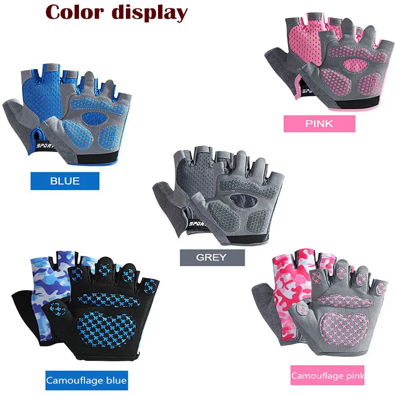 Kids Half Finger Cycling Gloves