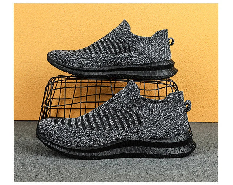 Men's Breathable Slip-On Running Sneakers