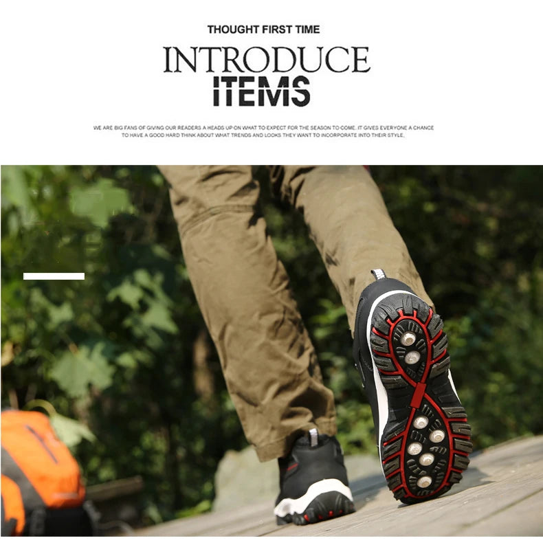 Men’s Waterproof Leather Hiking & Tactical Shoes