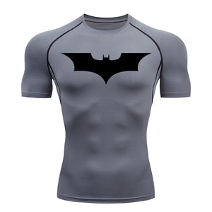 Men’s Bat Print Compression Workout Shirt