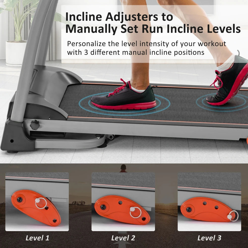 Easy Folding Electric Treadmill – 2.5HP for Home Use