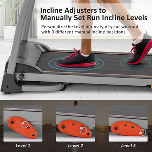 Easy Folding Electric Treadmill – 2.5HP for Home Use
