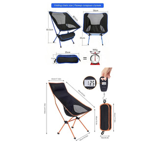 Ultralight Folding Camping Chair – Portable & Detachable
