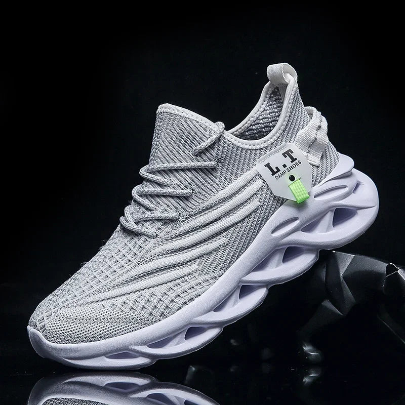 YRZL Men's Breathable Mesh Running Sneakers