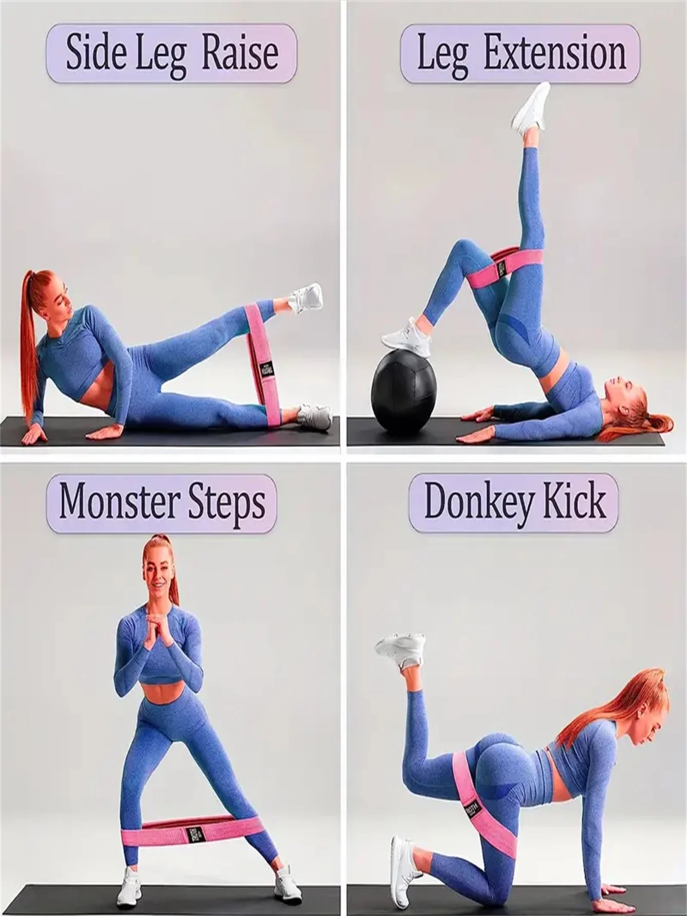 Pilates & Yoga Elastic Resistance Bands – Stretch & Flex