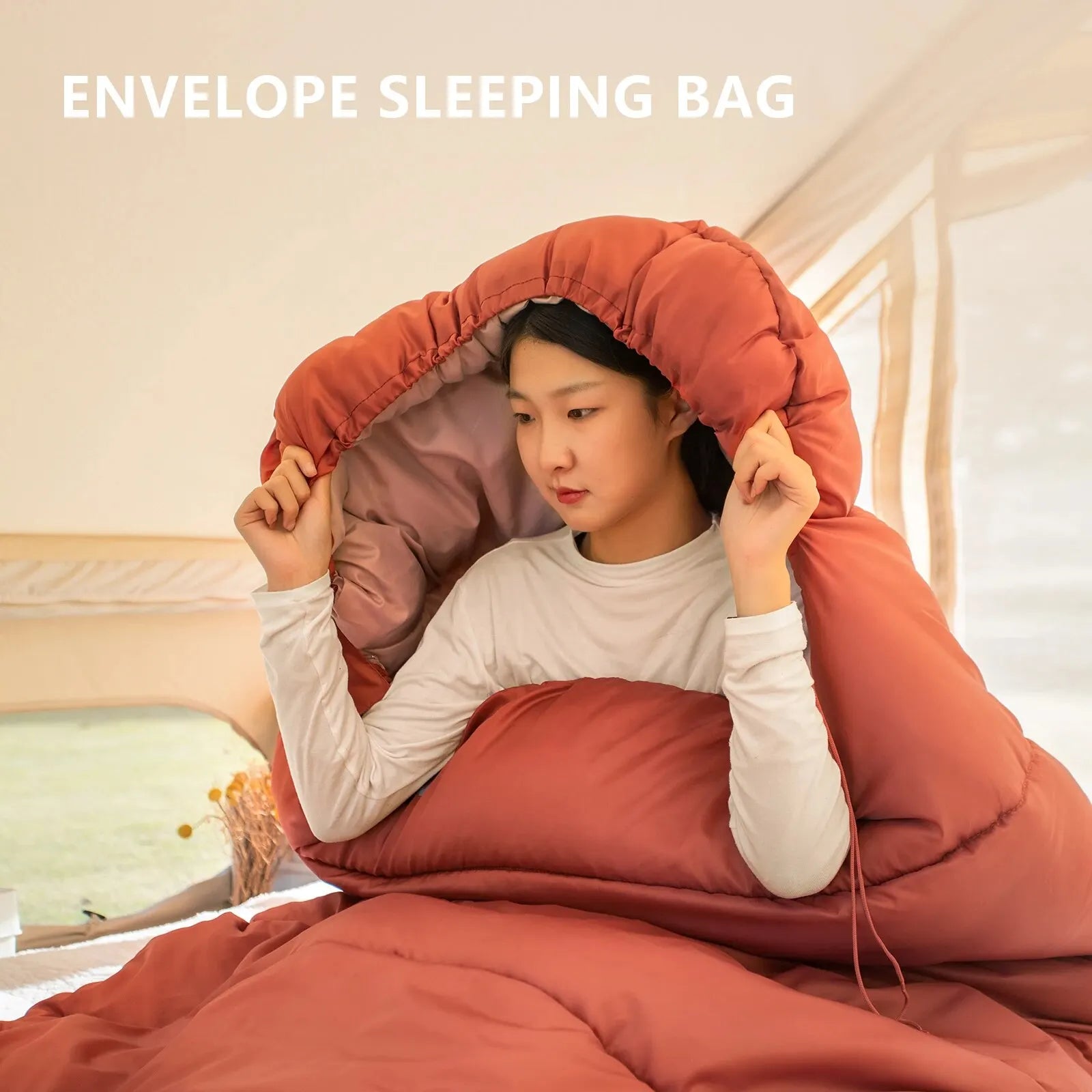 BISINNA Large Lightweight 3-Season Sleeping Bag
