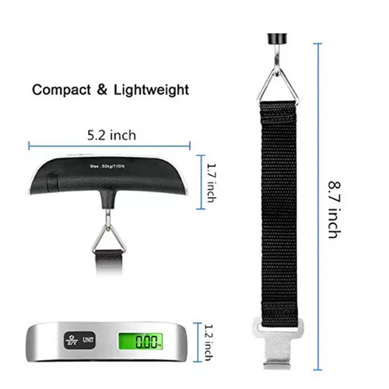 Digital LCD Display Luggage Hanging Scale