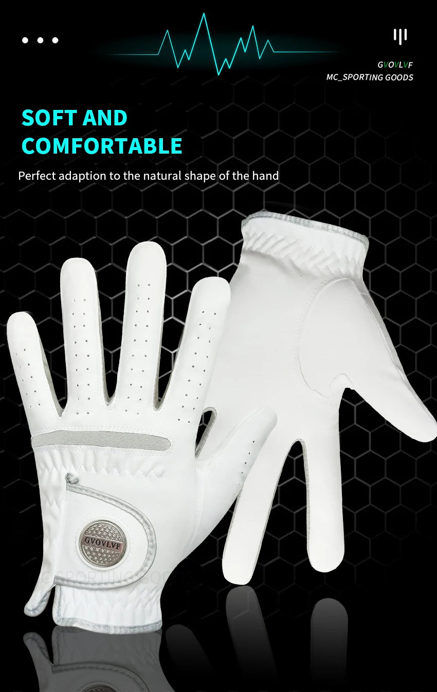 1pc Men’s Golf Glove – Micro Soft Fabric