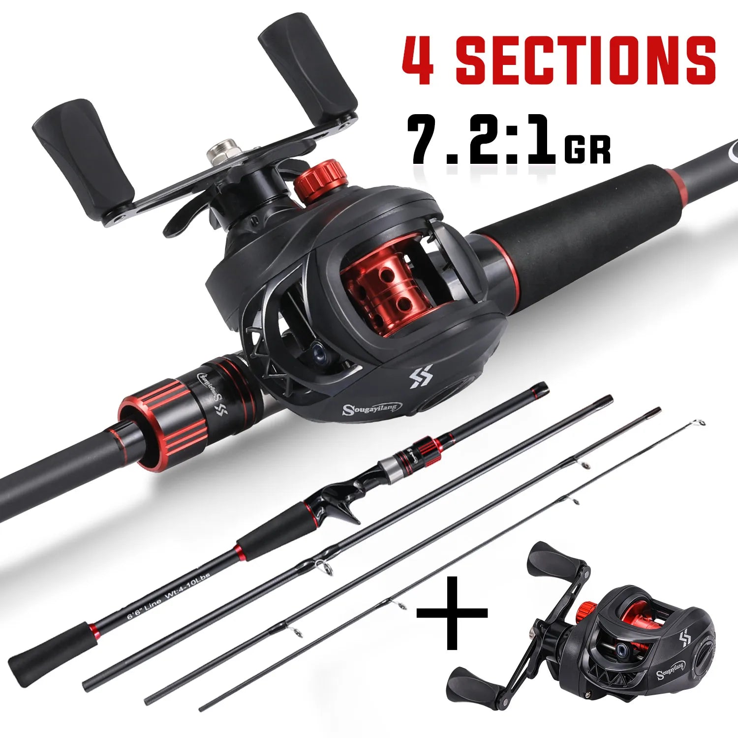 Sougayilang Fishing Rod Reel Combo