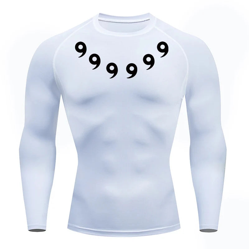 Men’s Printed Compression Workout Shirt